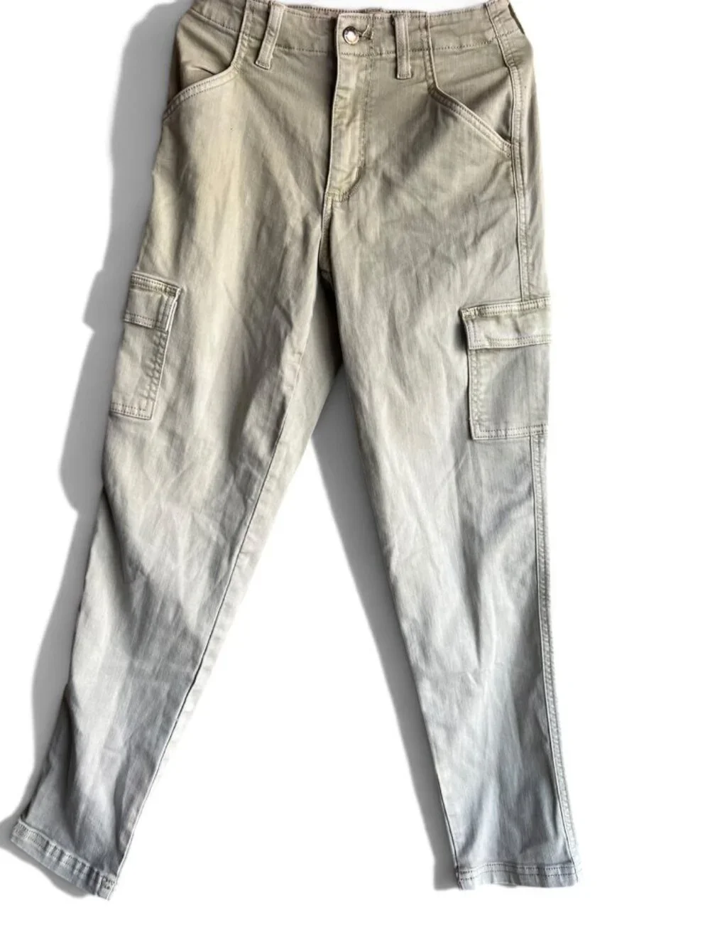 Universal Thread High Rise Boyfriend Cargo Pants Beige Size 0/25R